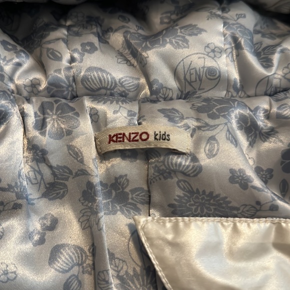 Kenzo Kids Pearl White Winter Jacket - Picture 3 of 4
